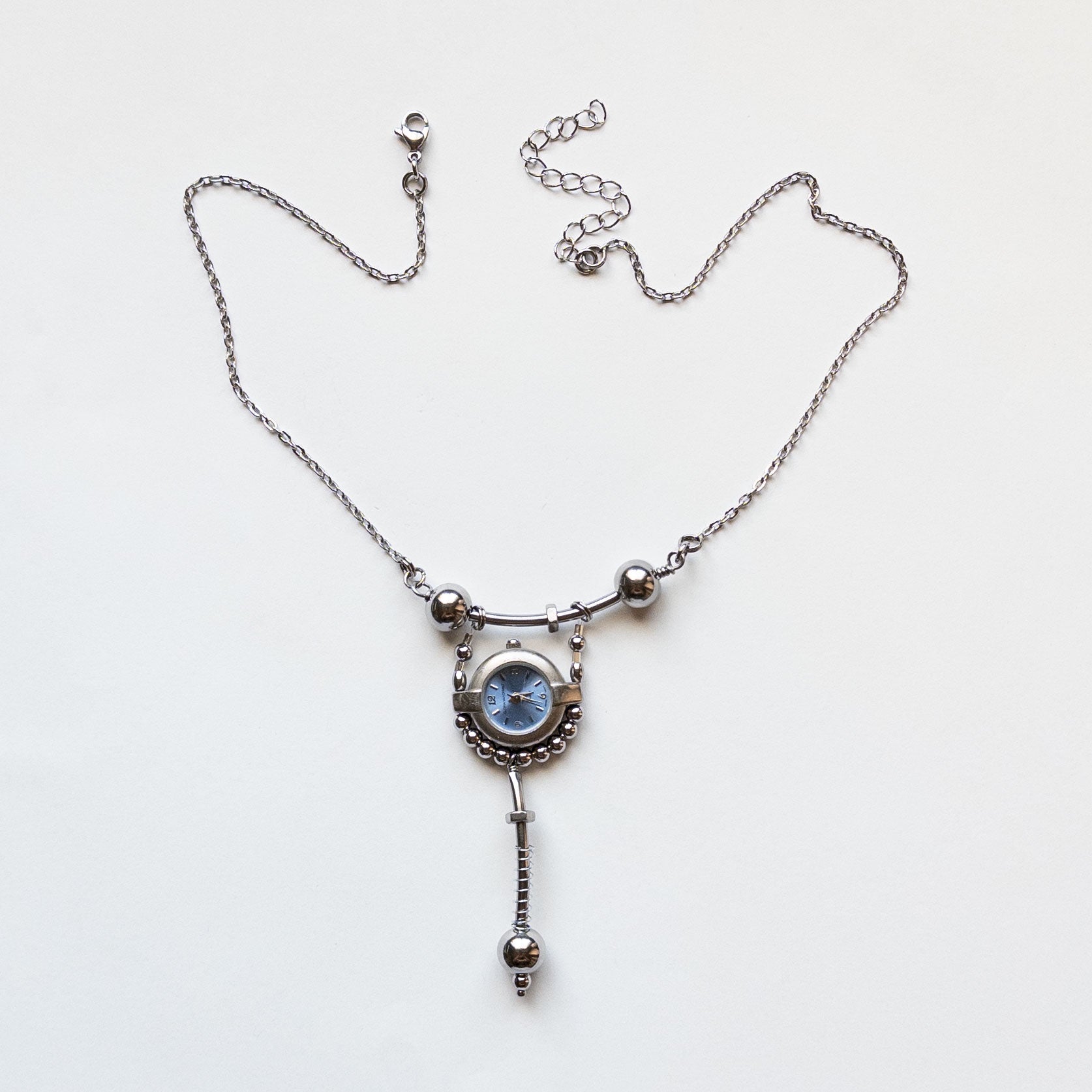 upcycle watch necklace pendant