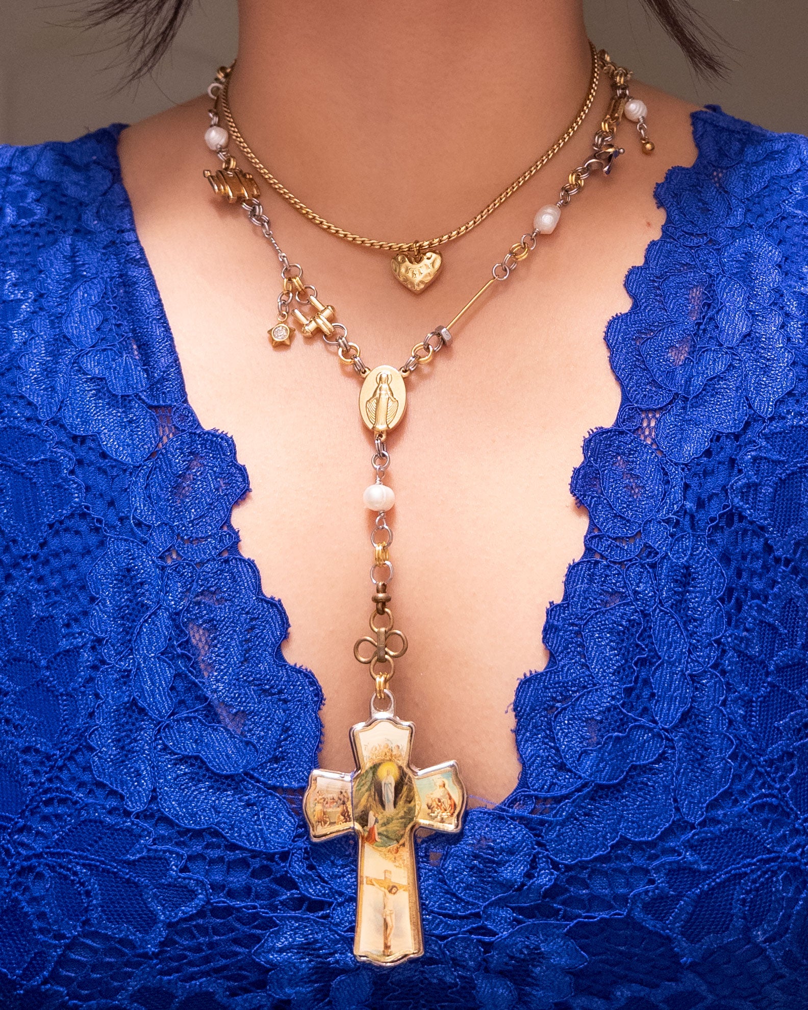 upcycled mixed metal necklace – Sweaty Pigeon